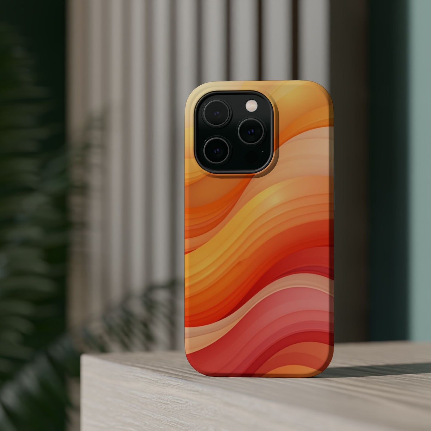 Sunset Phone Case - Aesthetic iPhone Case | Warm Gradient Wave Design | Gifts for Her | Beachy Summer Vibes