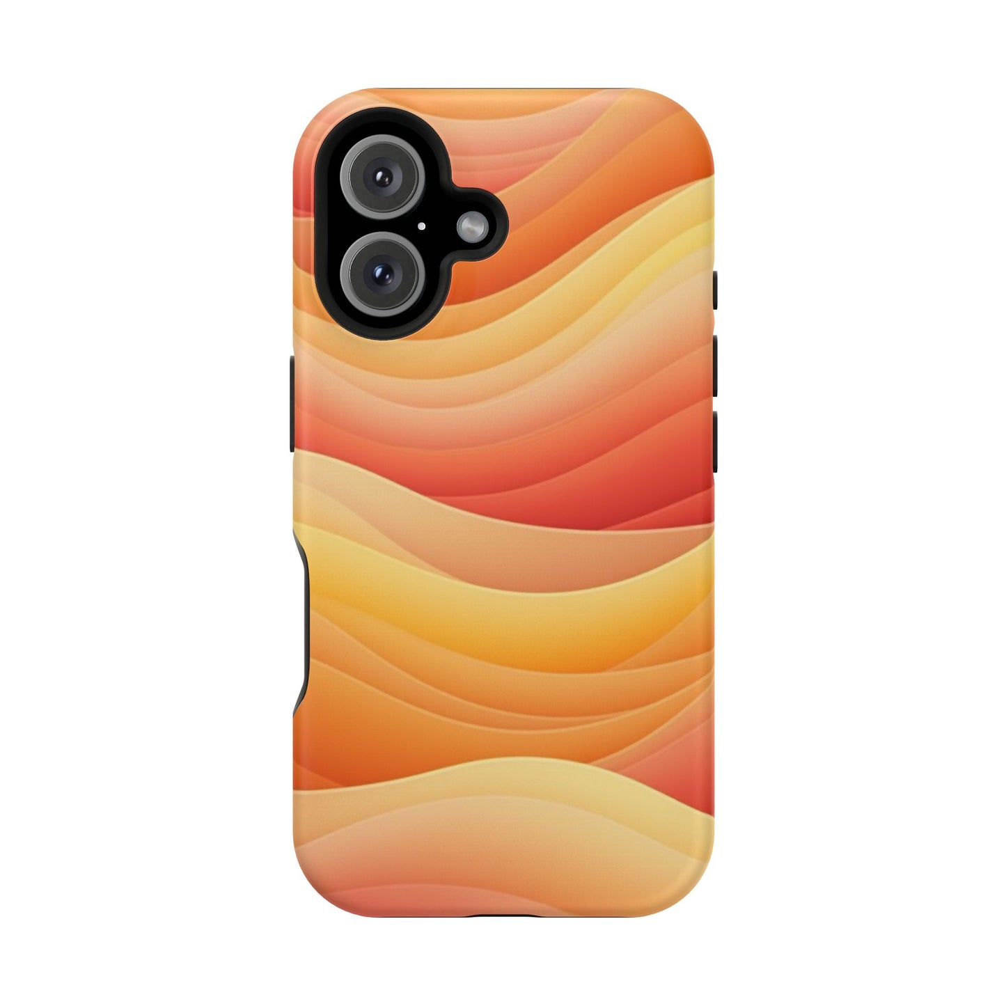 Sunset Wave Phone Case - Aesthetic Orange iPhone Case, Golden Hour Gift Idea, Trendy Beach Vibes