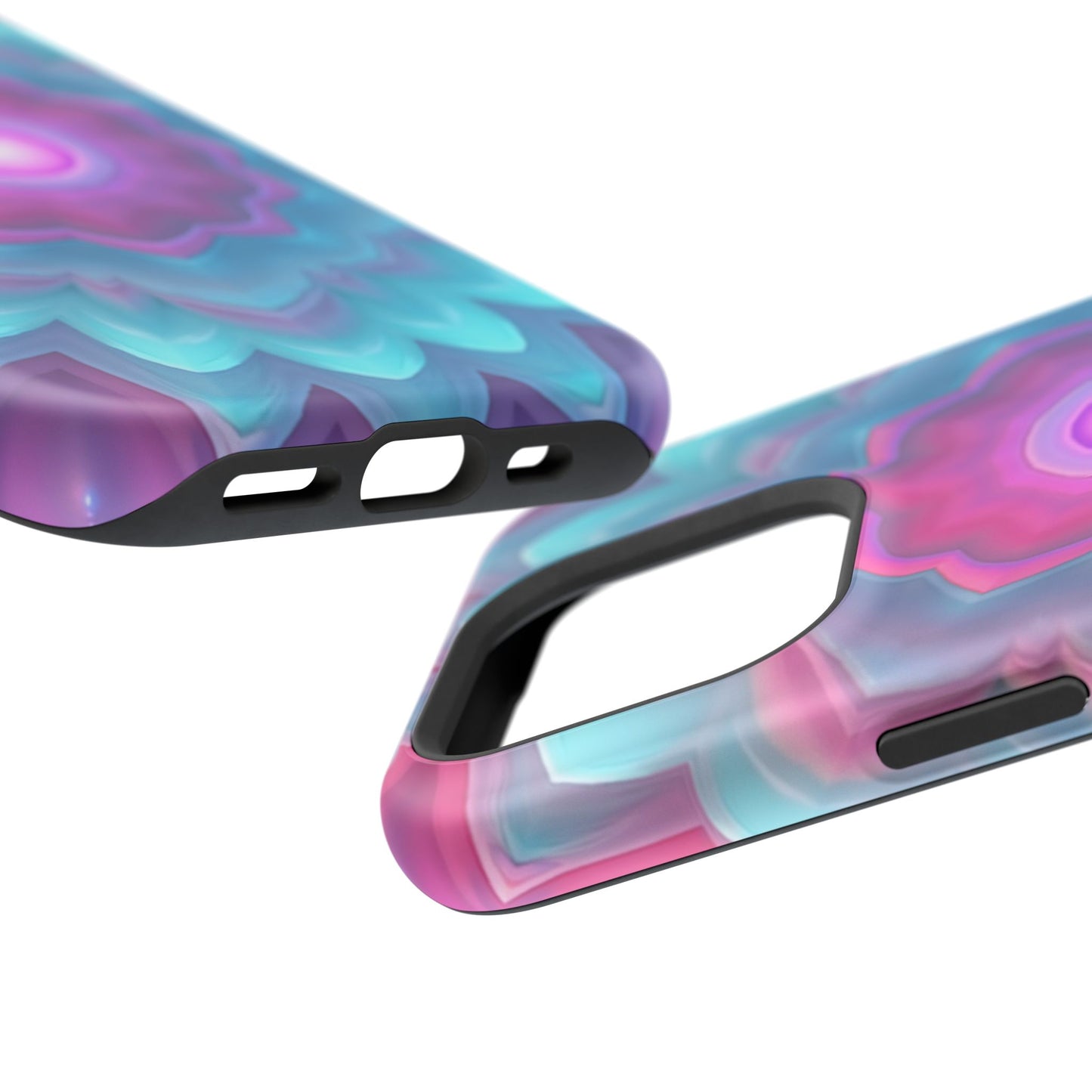 Cosmic Bloom iPhone Case - Galaxy Floral Design, Aesthetic Gift Idea