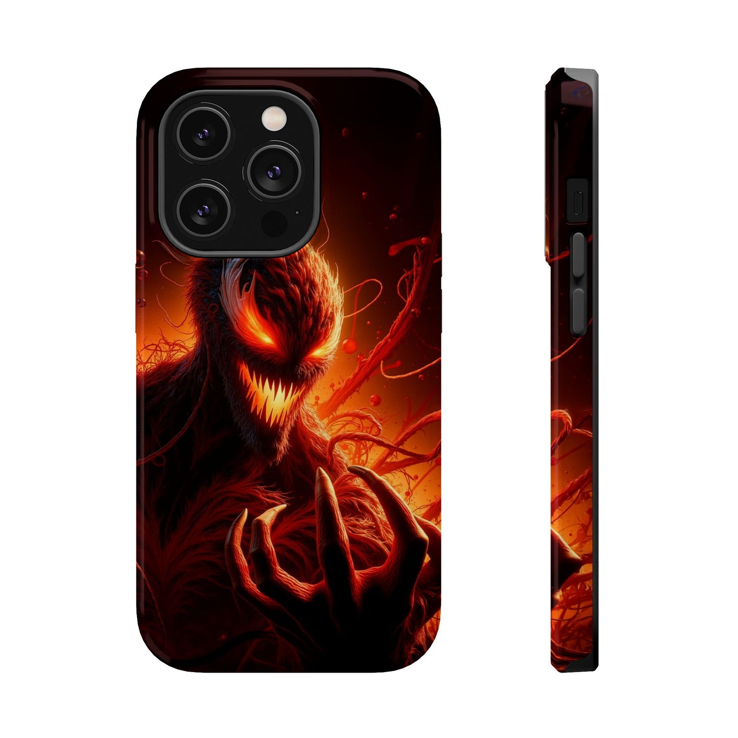 Fiery Alien Phone Case - Aesthetic iPhone Case | Sci-Fi Art Design | Gifts for Him | Unique Phone Accessories