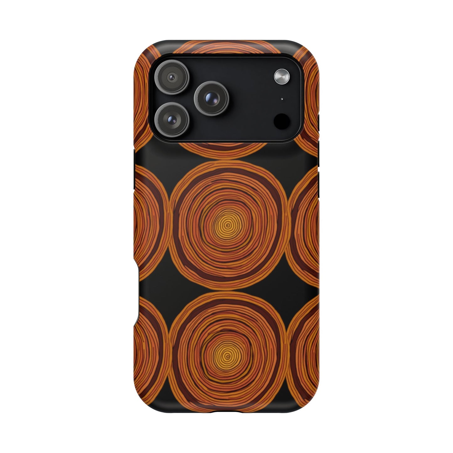 Rustic Swirl iPhone Case - Boho Wood Grain Pattern - Aesthetic Phone Accessories