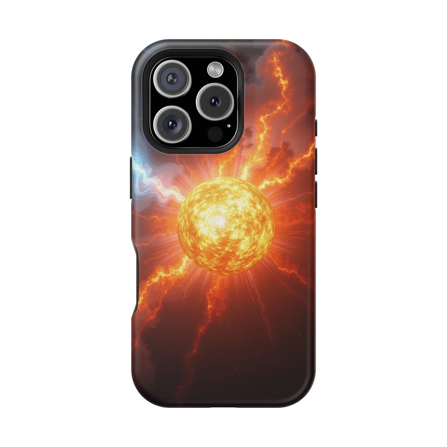 Solar Flare iPhone Case - Fiery Sunburst Space Design - Astronomy Gift Idea