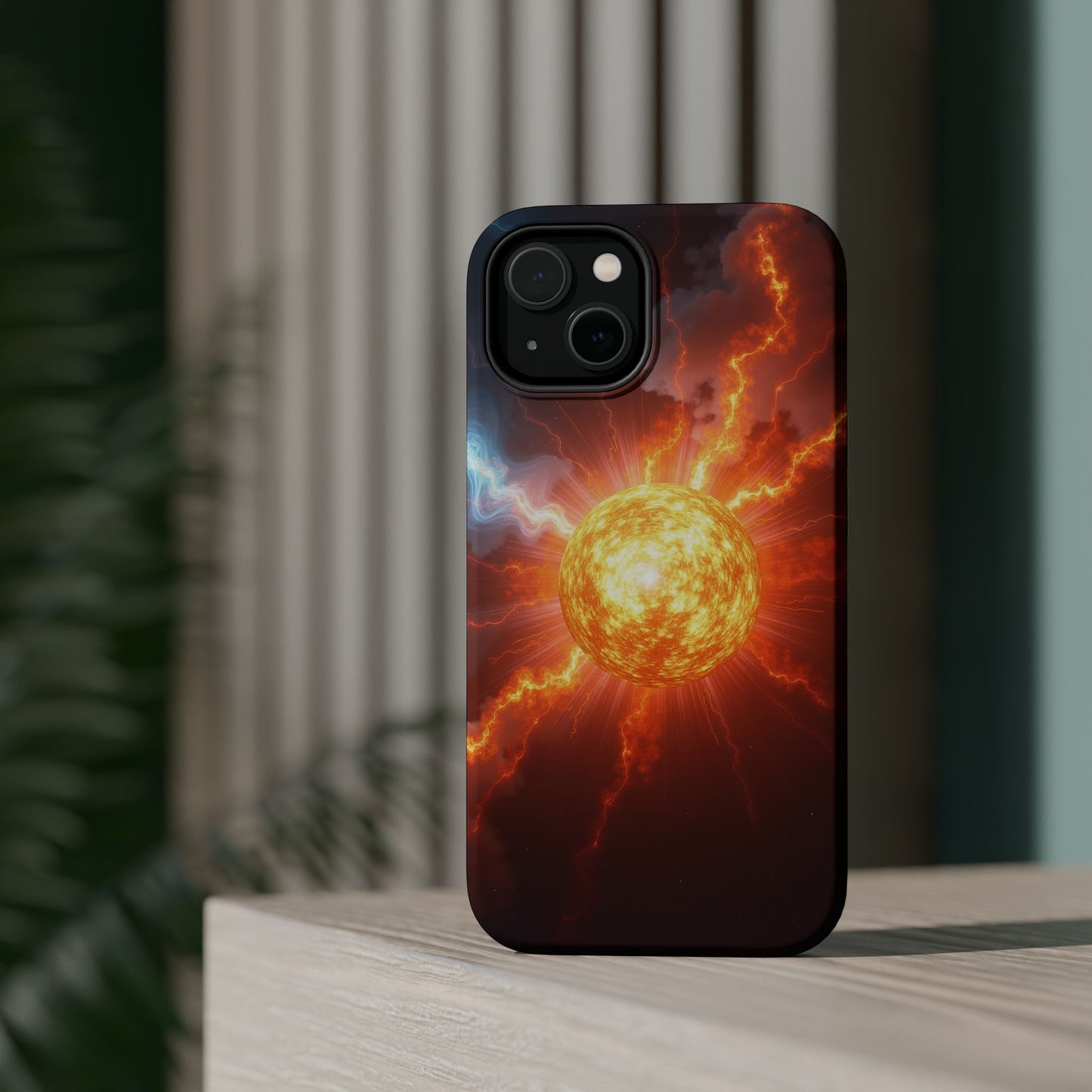 Solar Flare iPhone Case - Fiery Sunburst Space Design - Astronomy Gift Idea