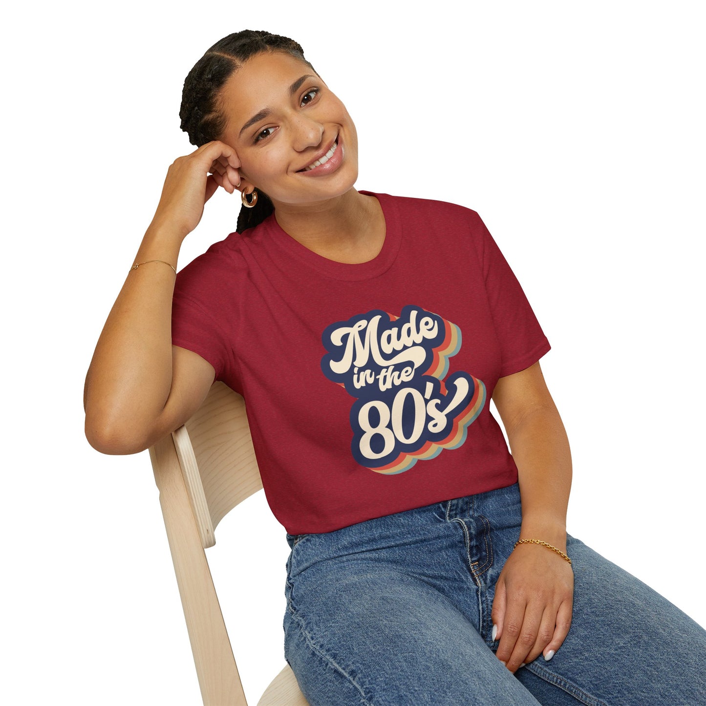 "Made in the 80s" T-Shirt β Retro Throwback Tee | Nostalgic 80s Fashion Graphic Shirt for Men & Women | Vintage Pop Culture Style