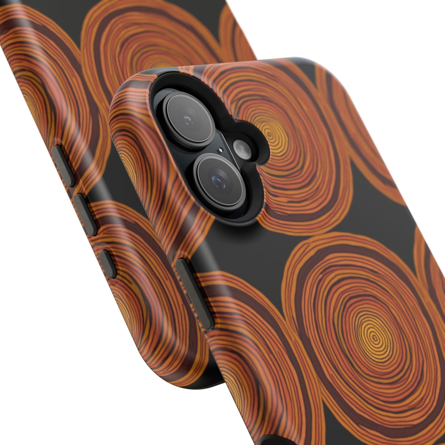 Rustic Swirl iPhone Case - Boho Wood Grain Pattern - Aesthetic Phone Accessories