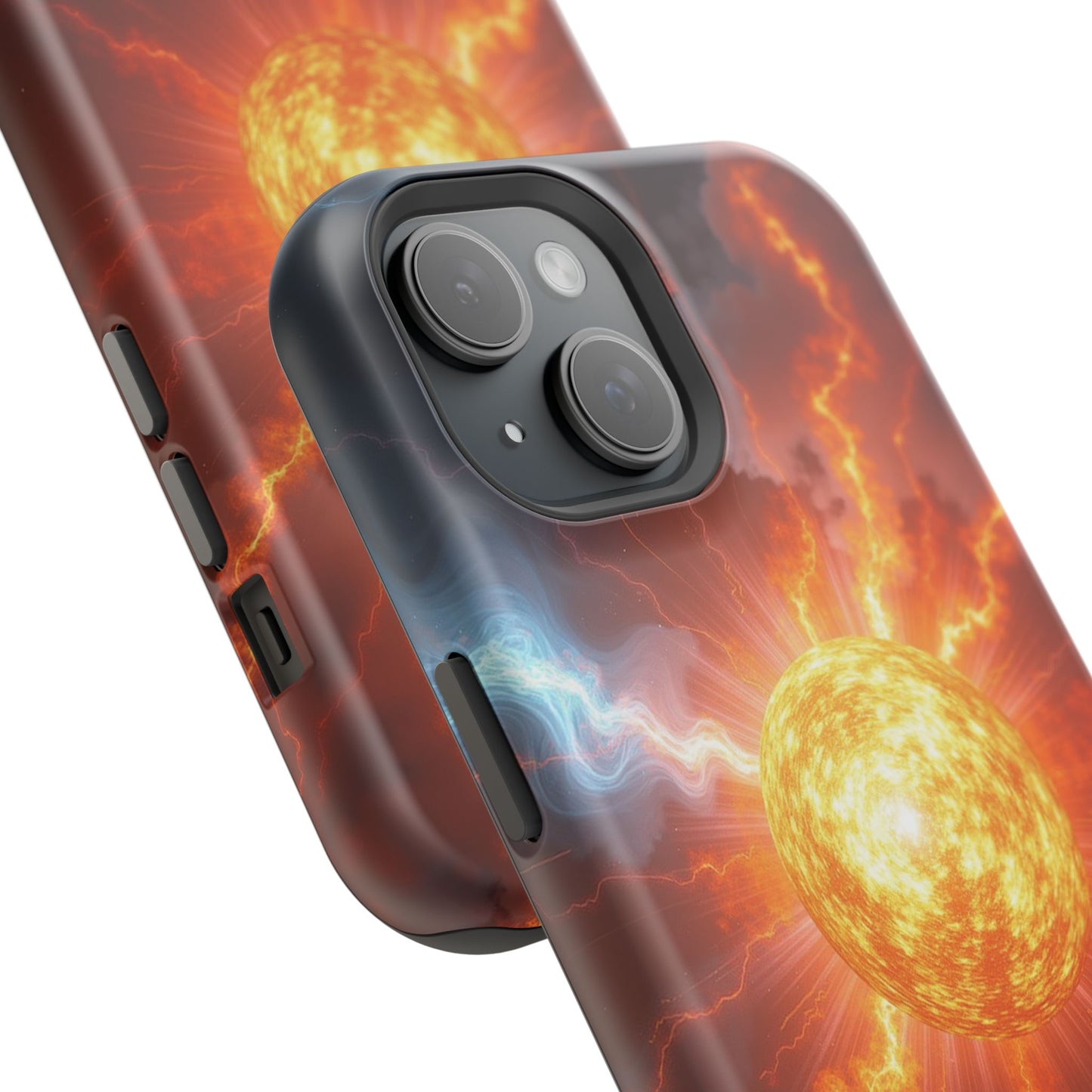 Solar Flare iPhone Case - Fiery Sunburst Space Design - Astronomy Gift Idea