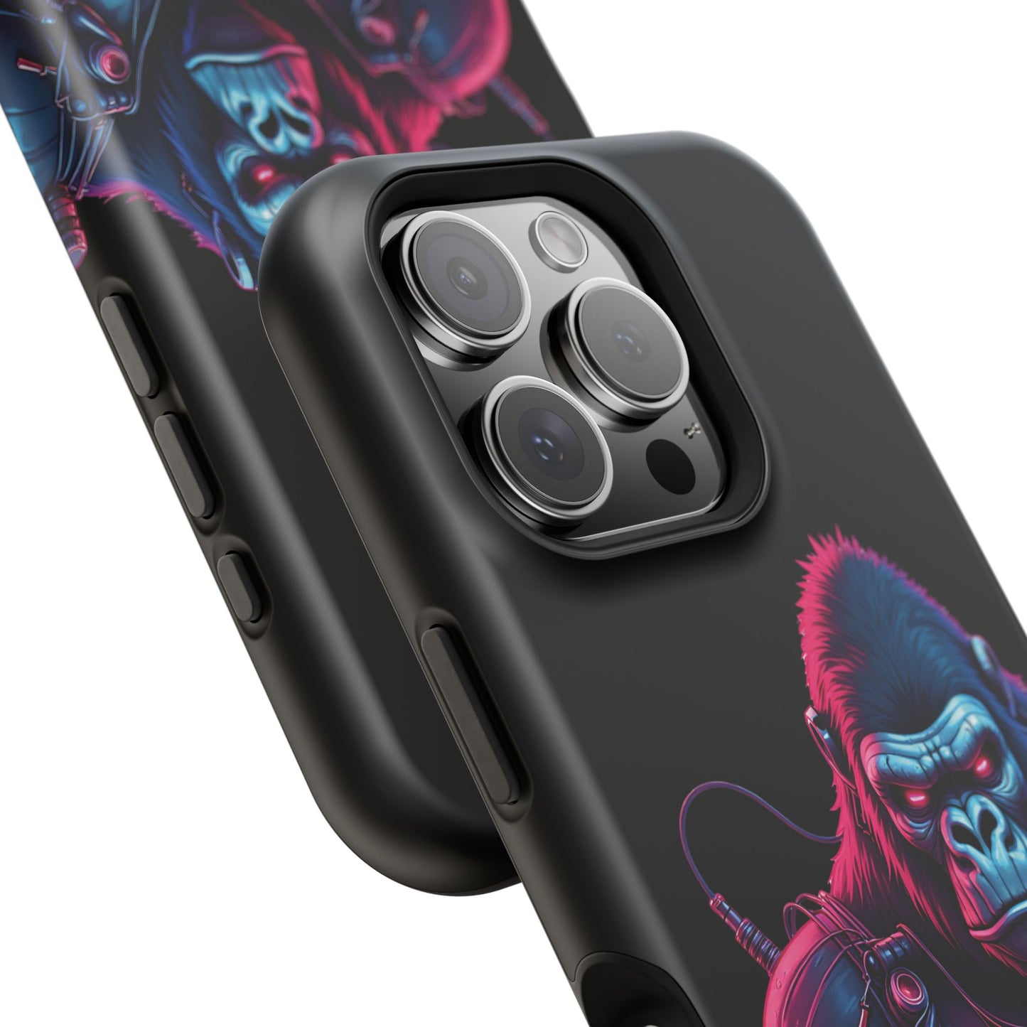 Cyber Primal Phone Case – Neon Power, Gorilla Strength