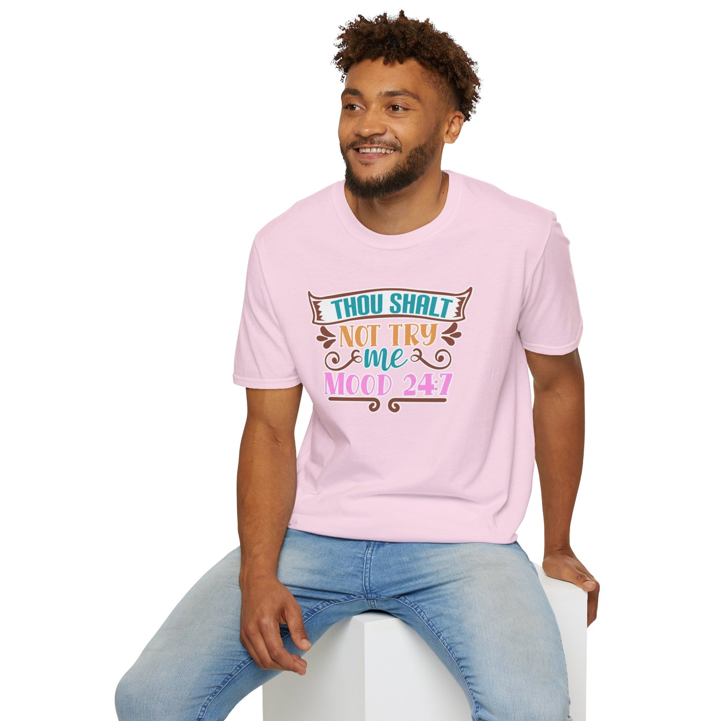 "Thou Shalt Not Try Me – Mood 24/7" Sassy & Stylish T-Shirt – Edgy Humor Tee for When You’re Done With Drama