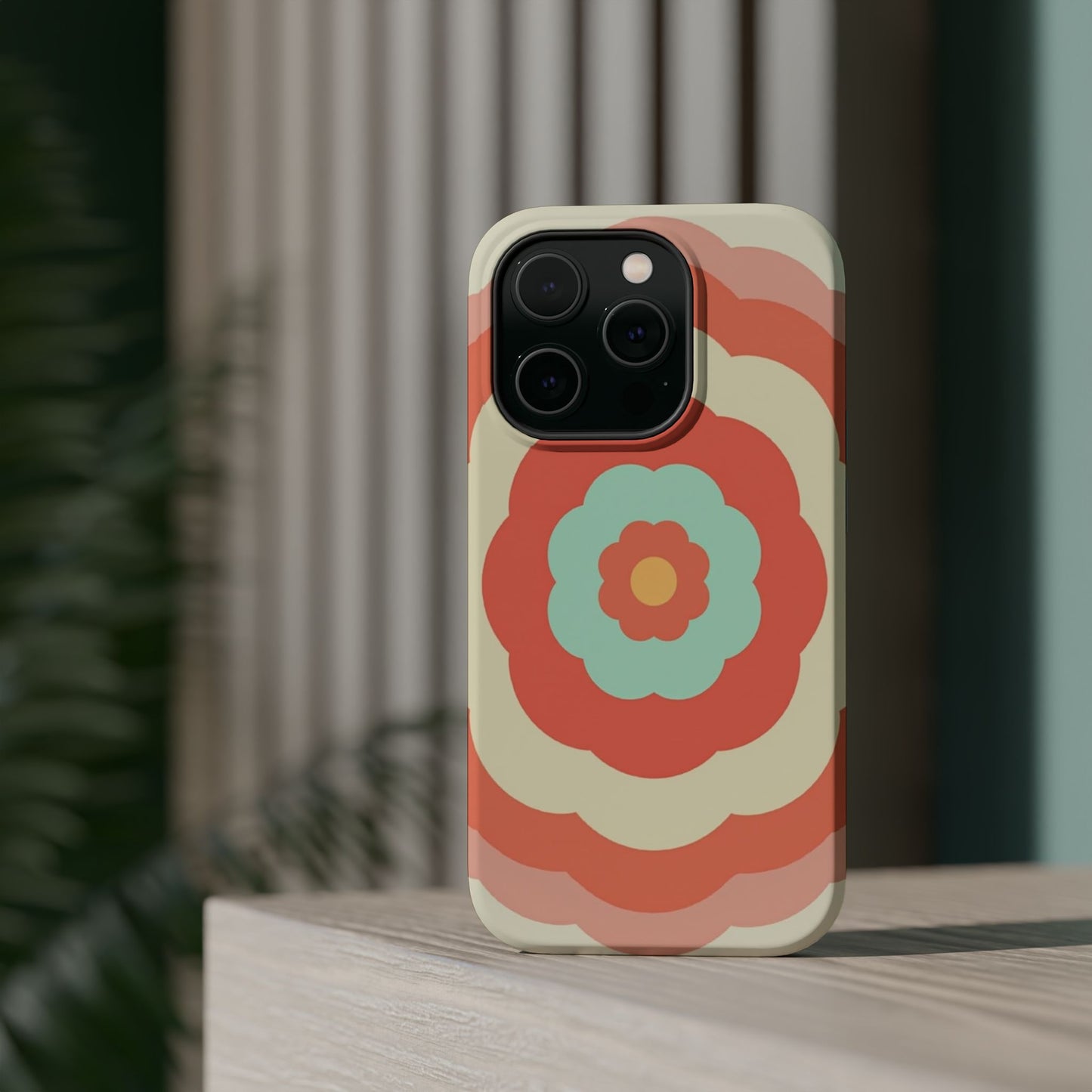 Cute Flower Phone Case - Pastel Aesthetic iPhone Case, Kawaii Gift Idea, Retro Floral Design