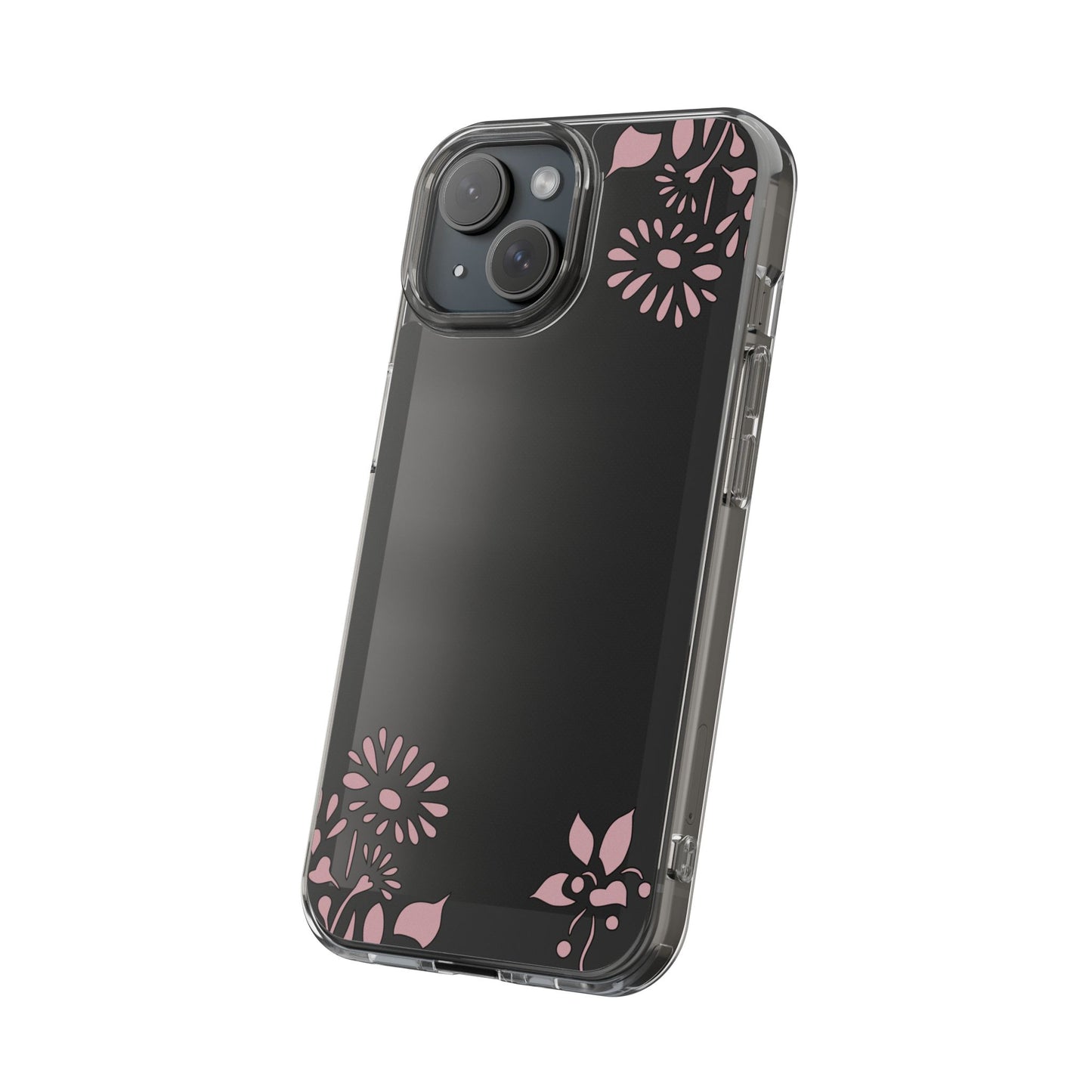 Elegant Floral Clear Phone Case β Minimalist Chic Protection