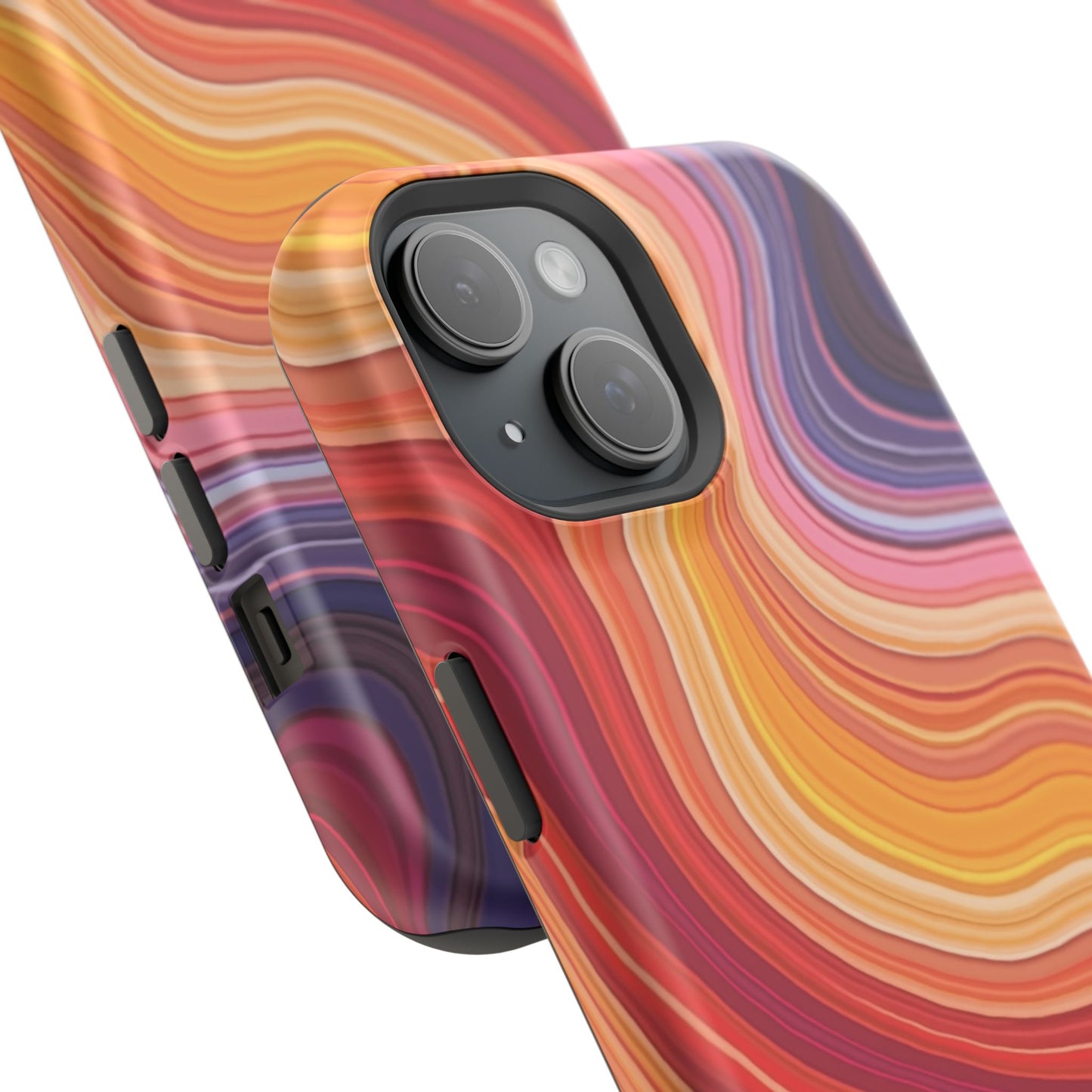 Lava Flow iPhone Case - Abstract Swirl Design, Trendy Aesthetic Gift Idea