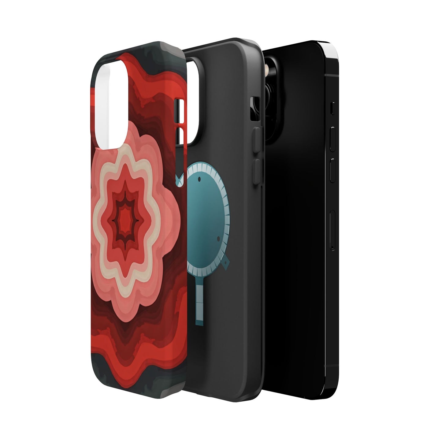 Retro Flower Phone Case - Aesthetic iPhone Case, 70s Inspired Gift, Groovy Pattern Design