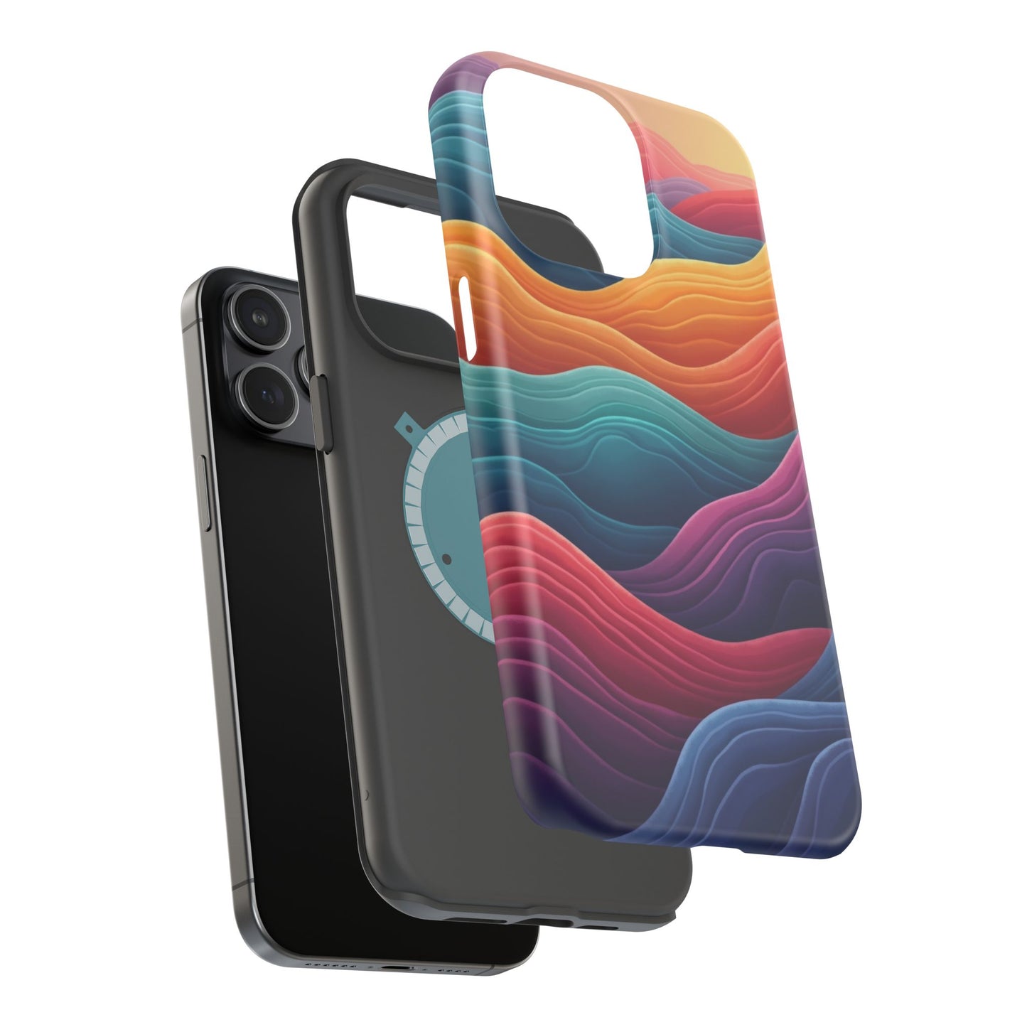Abstract Wave Phone Case - Aesthetic iPhone Case, Pastel Gift Idea, Trendy Summer Accessory