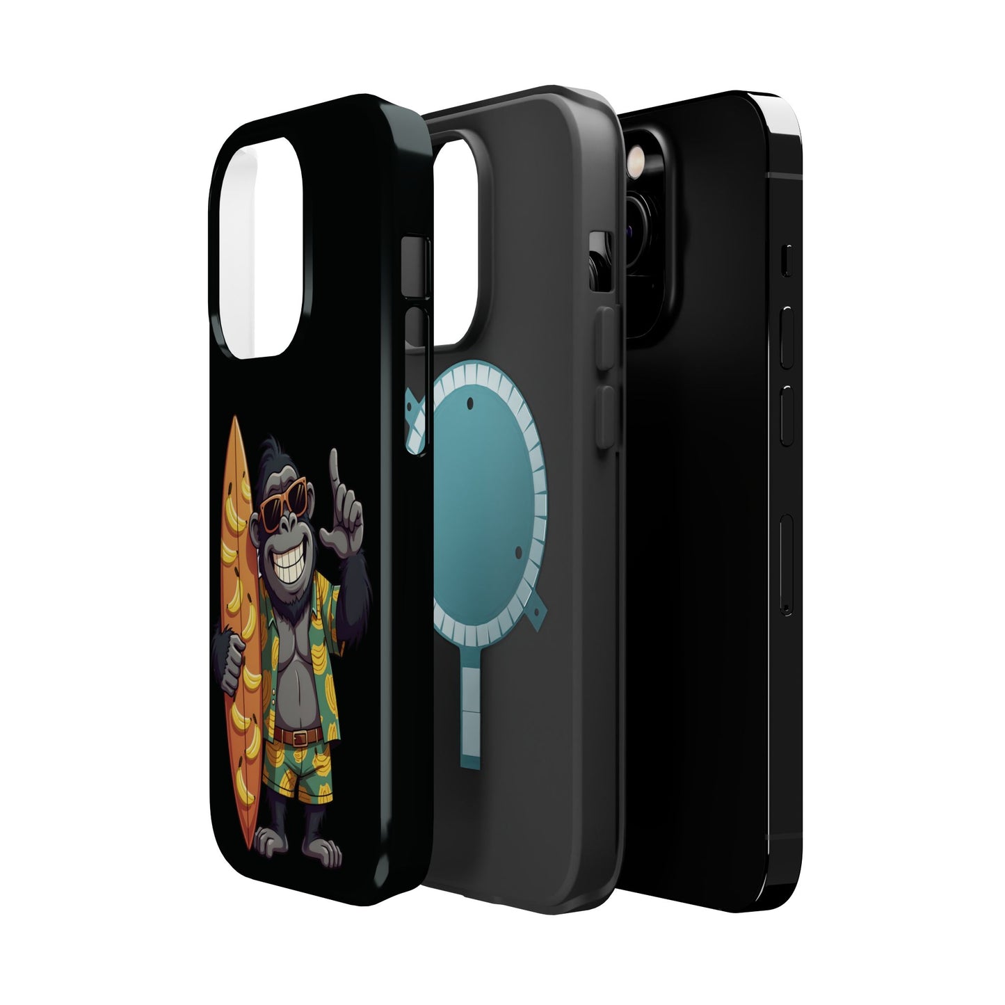 Banana Vibes Surf Gorilla Phone Case β Tropical Chill Meets Jungle Fun