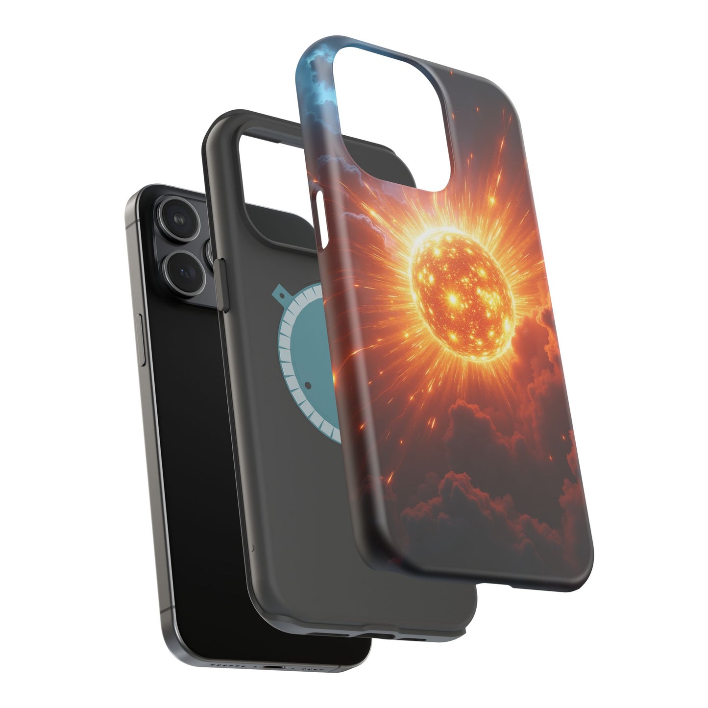 Sun Phone Case - Fiery Starburst iPhone Cover - Astronomy Gift for Him/Her