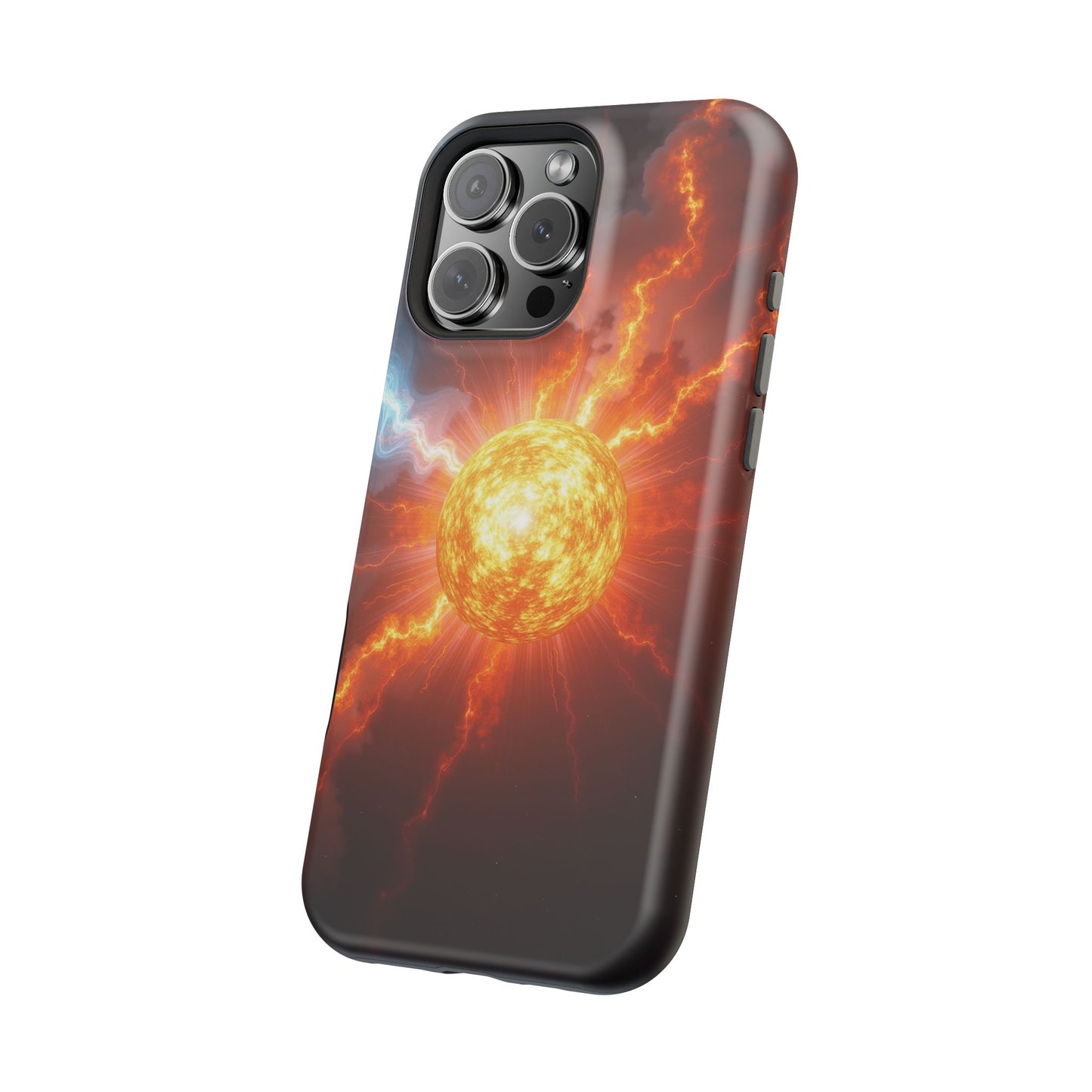 Solar Flare iPhone Case - Fiery Sunburst Space Design - Astronomy Gift Idea