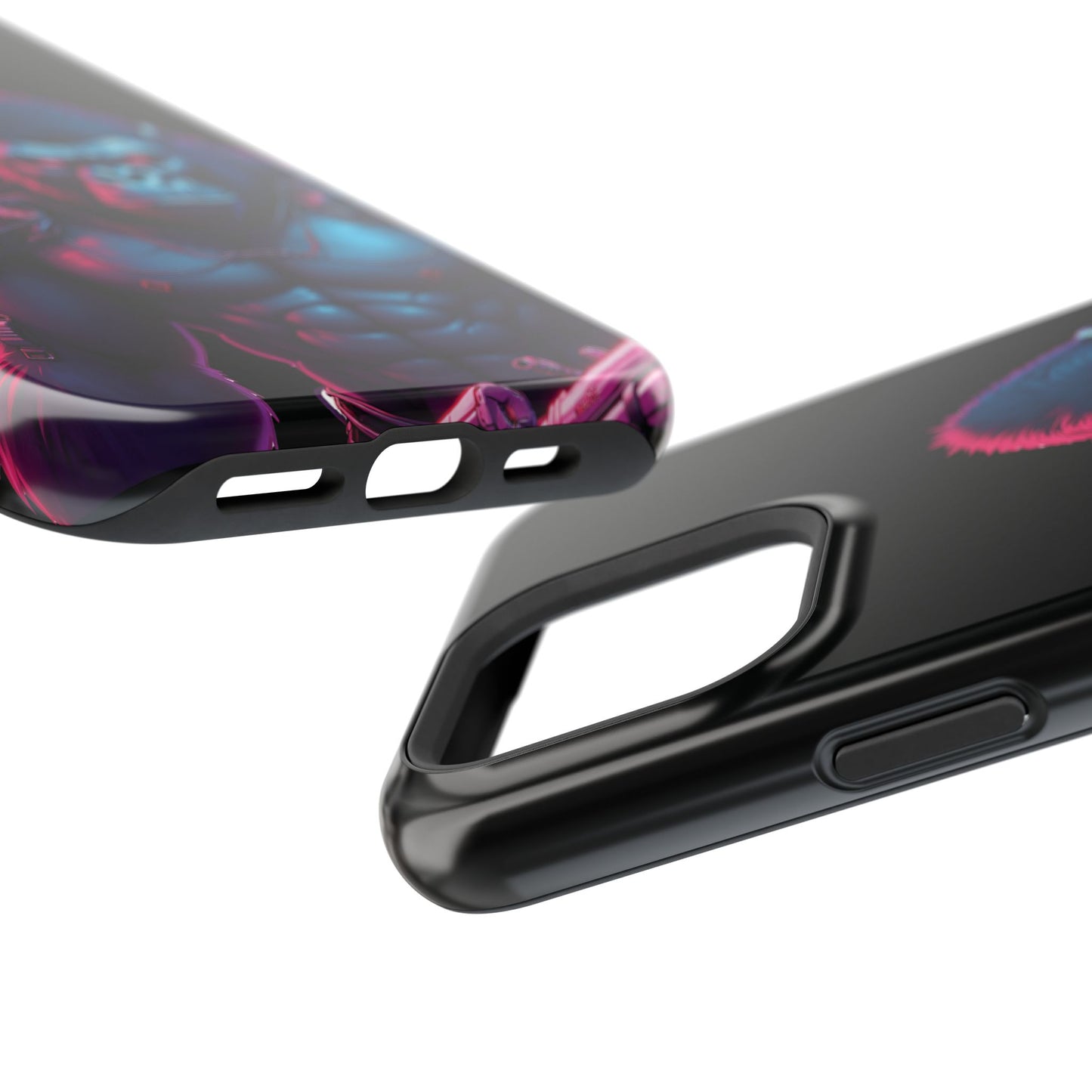 Cyber Primal Phone Case – Neon Power, Gorilla Strength