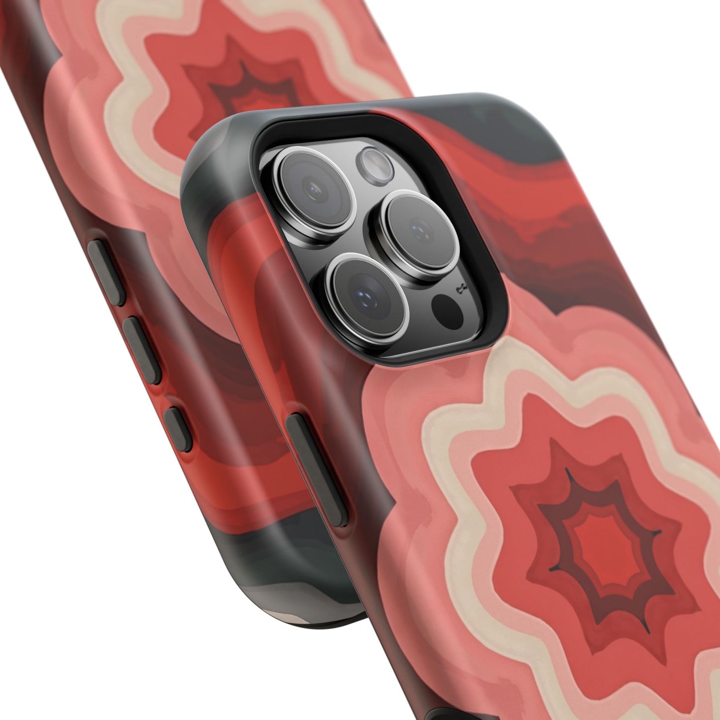 Retro Flower Phone Case - Aesthetic iPhone Case, 70s Inspired Gift, Groovy Pattern Design