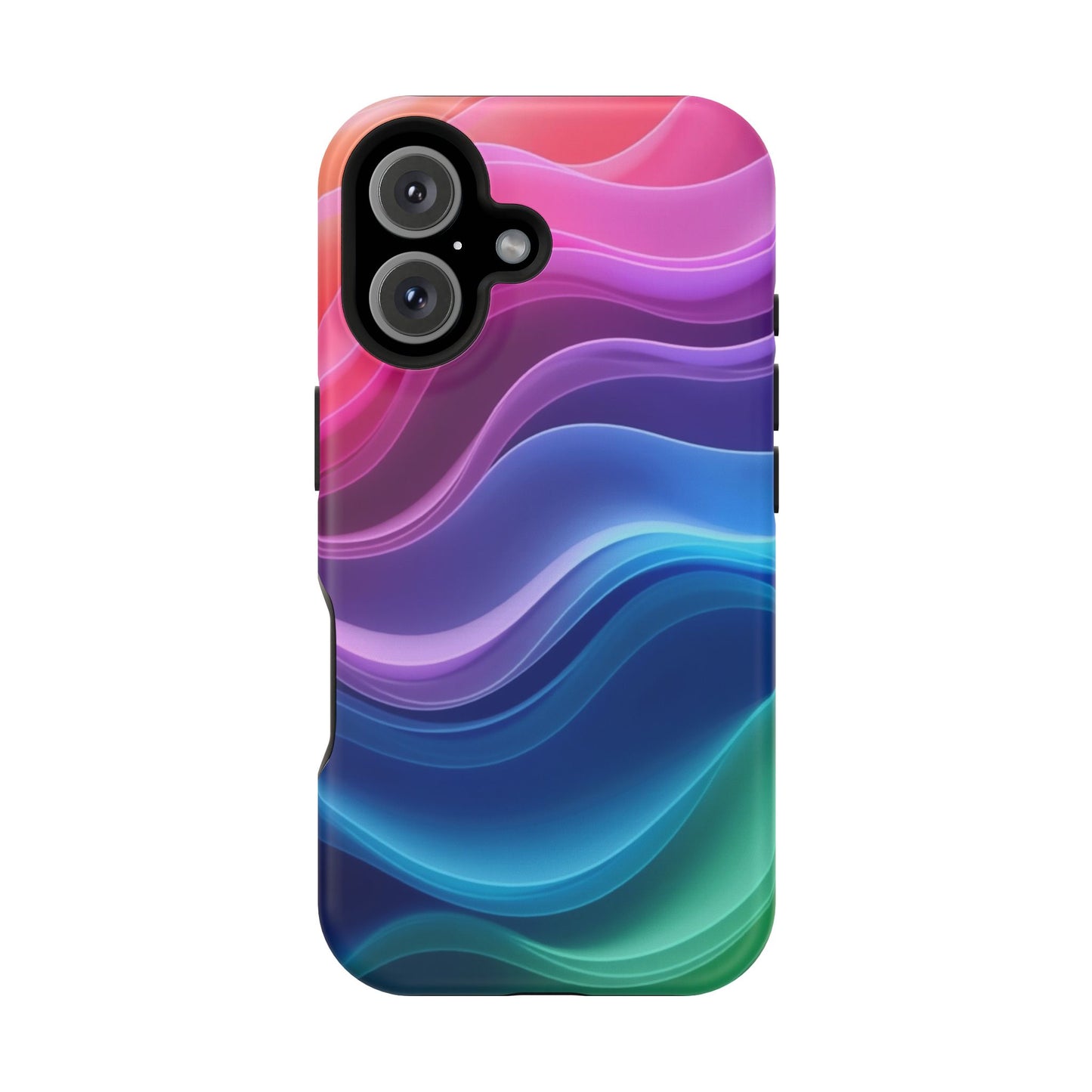 Pastel Wave Phone Case - Aesthetic iPhone Case | Lavender & Blue Gradient Design | Gifts for Her | Unique Art Print