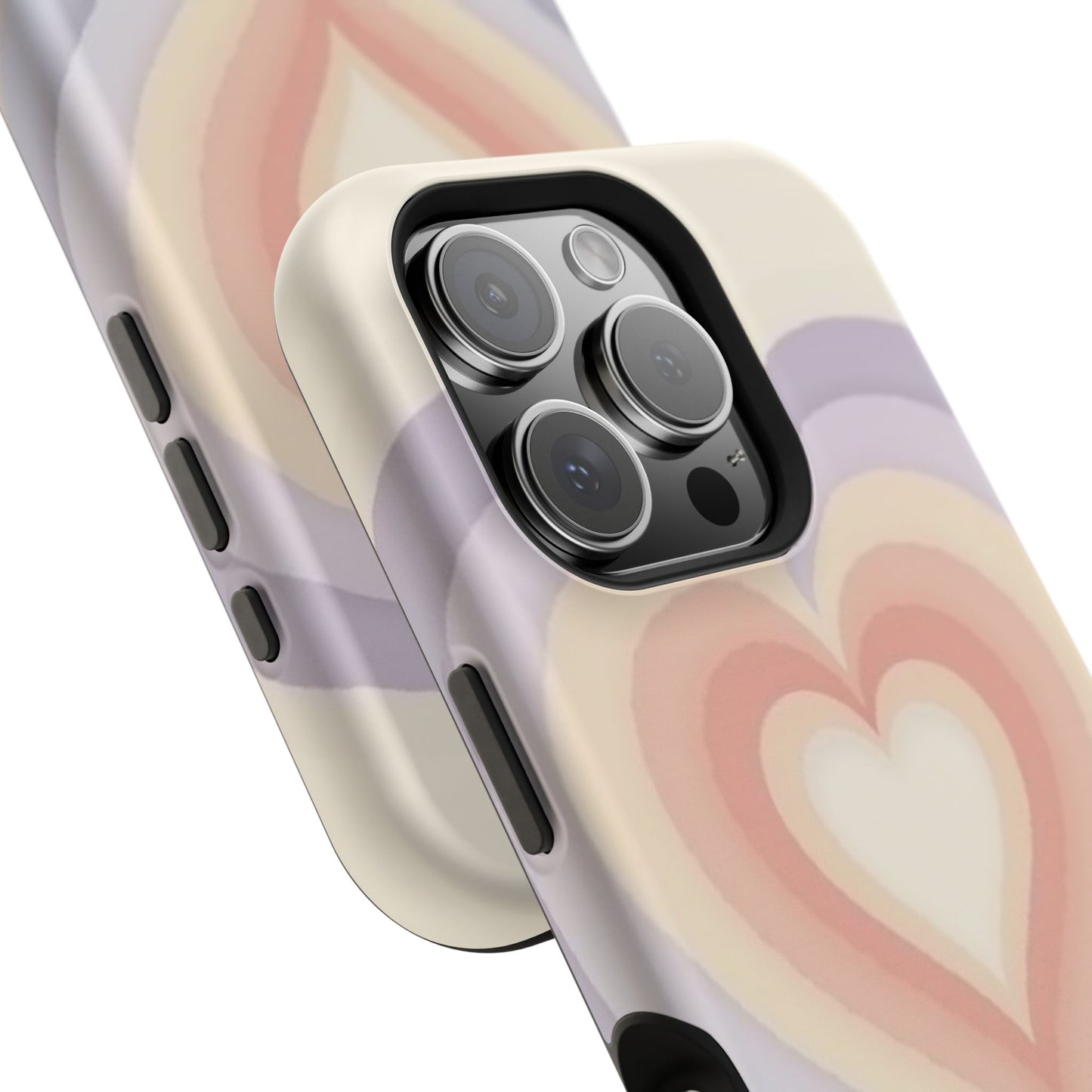 Radiant Heart iPhone Case - Pastel Layered Design - Cute Y2K Aesthetic Gift