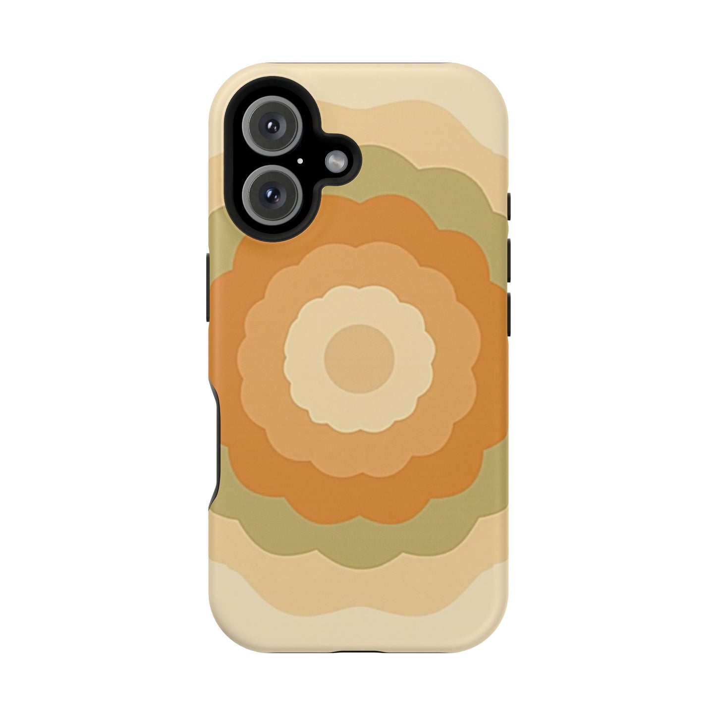 Retro Bloom iPhone Case - 70s Floral Design, Vintage Aesthetic Gift Idea