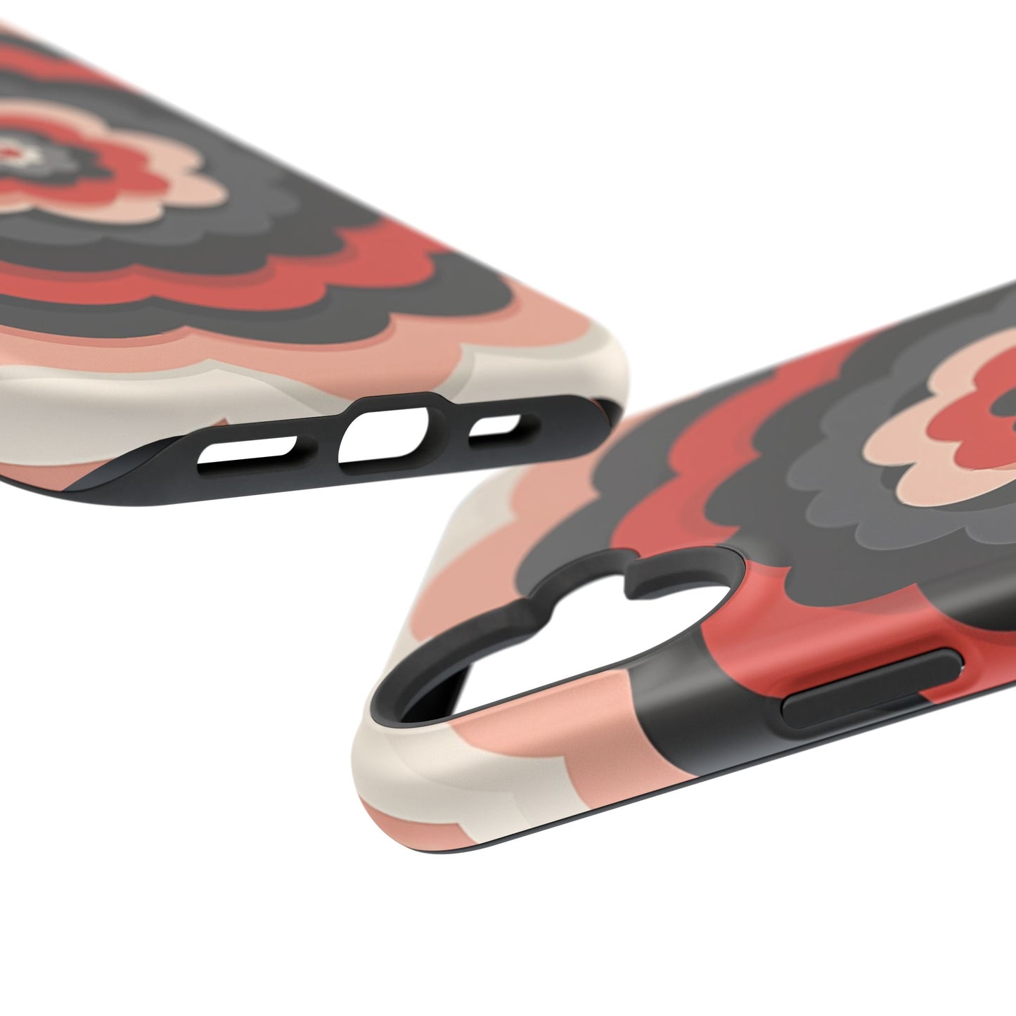 Floral Phone Case - Retro Flower iPhone Case, Aesthetic Gift Idea, Cute Pink Design
