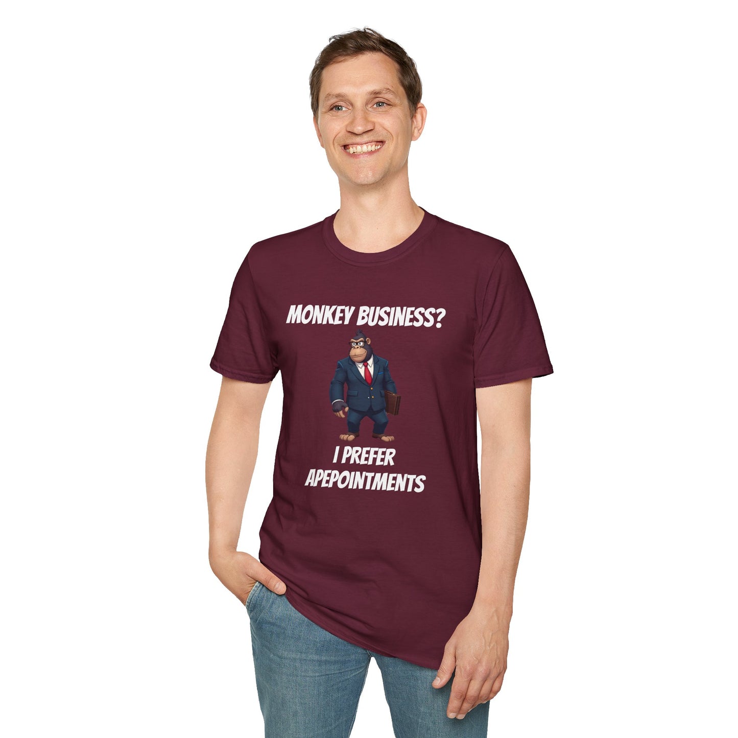 Apeointments Only β Funny Business Gorilla T-Shirt