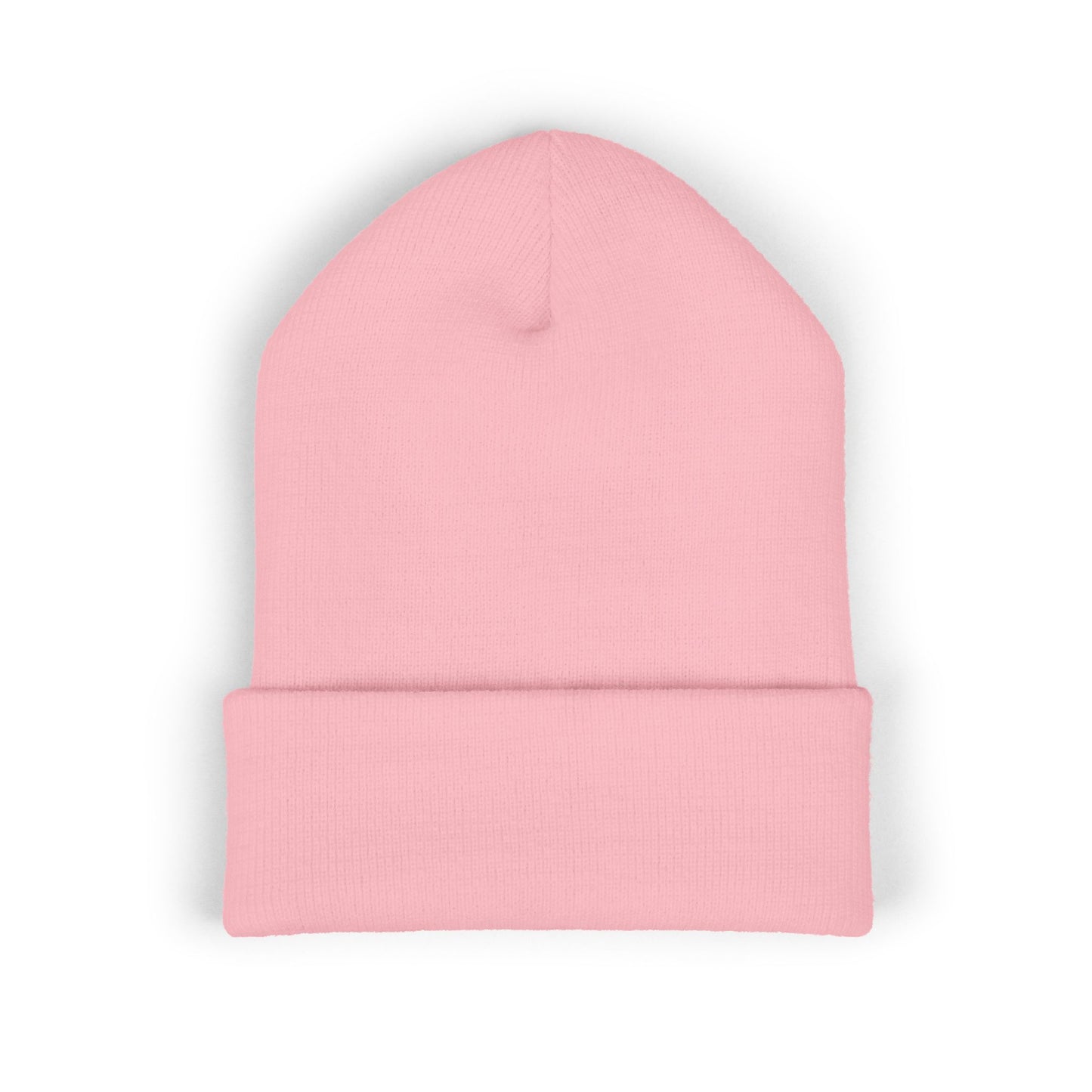 “Baddie With a Bush” Embroidered Pink Beanie – Soft, Hypoallergenic Knit Hat for Bold Style