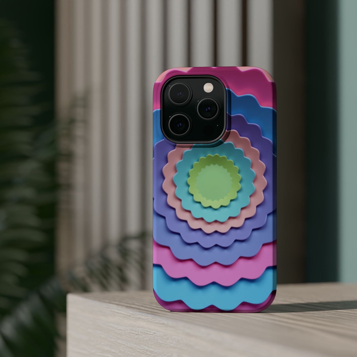 Layered Bloom iPhone Case - Pastel Flower Design, Cute Aesthetic Gift Idea