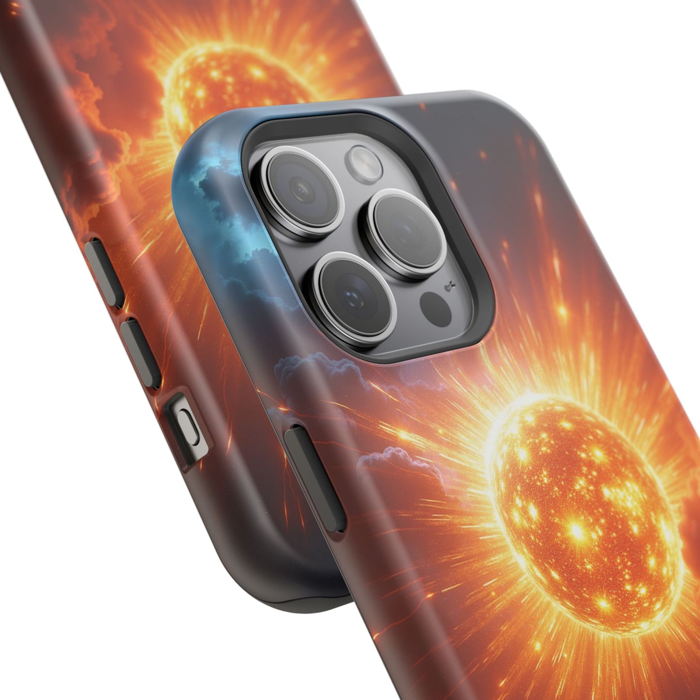 Sun Phone Case - Fiery Starburst iPhone Cover - Astronomy Gift for Him/Her