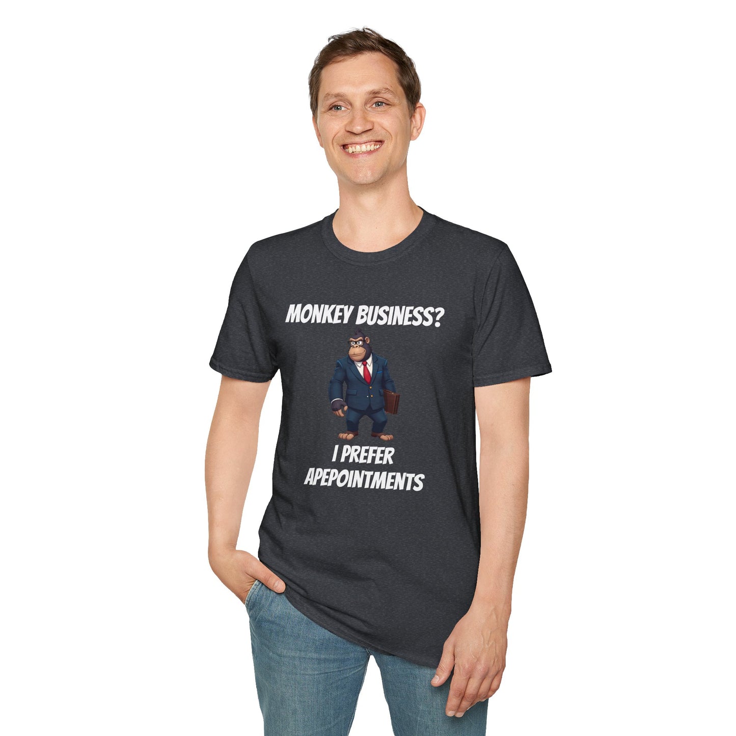 Apeointments Only β Funny Business Gorilla T-Shirt