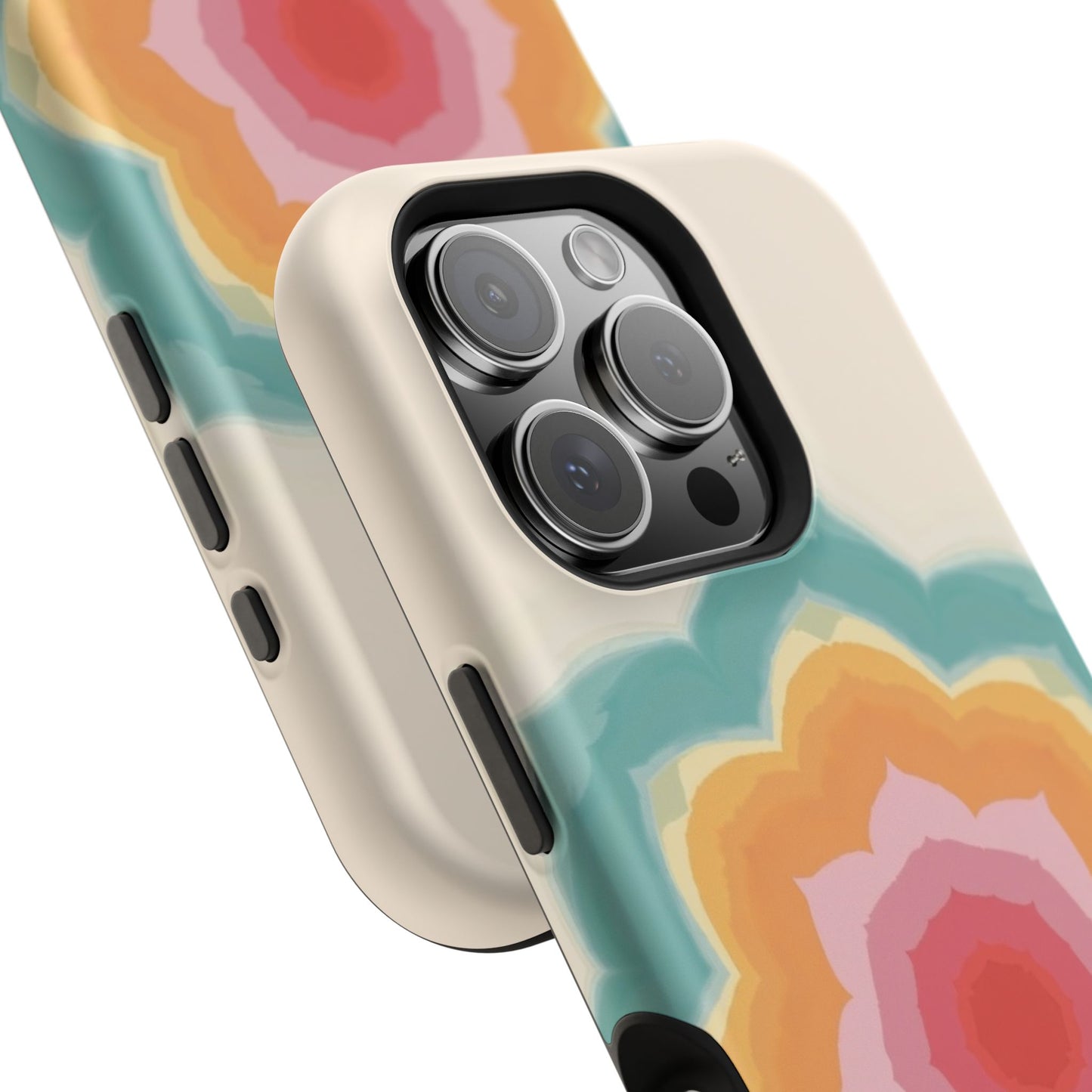 Floral Bloom iPhone Case - Retro Flower Power Design, Aesthetic Gift Idea