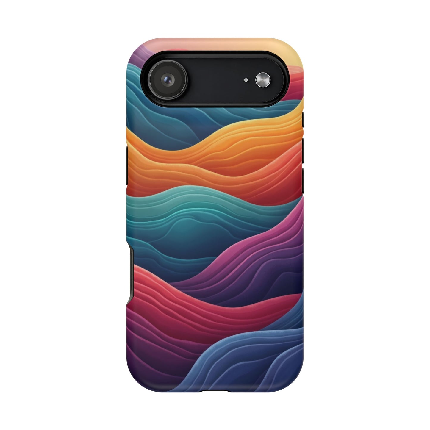 Abstract Wave Phone Case - Aesthetic iPhone Case, Pastel Gift Idea, Trendy Summer Accessory