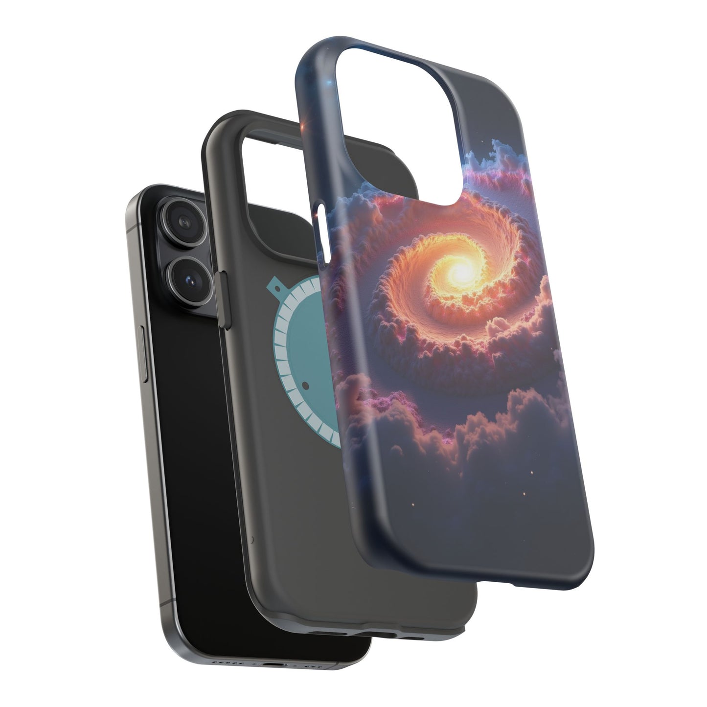 Ethereal Spiral Galaxy Phone Case for iPhone | Dreamy Aesthetic Slim Protective Cover