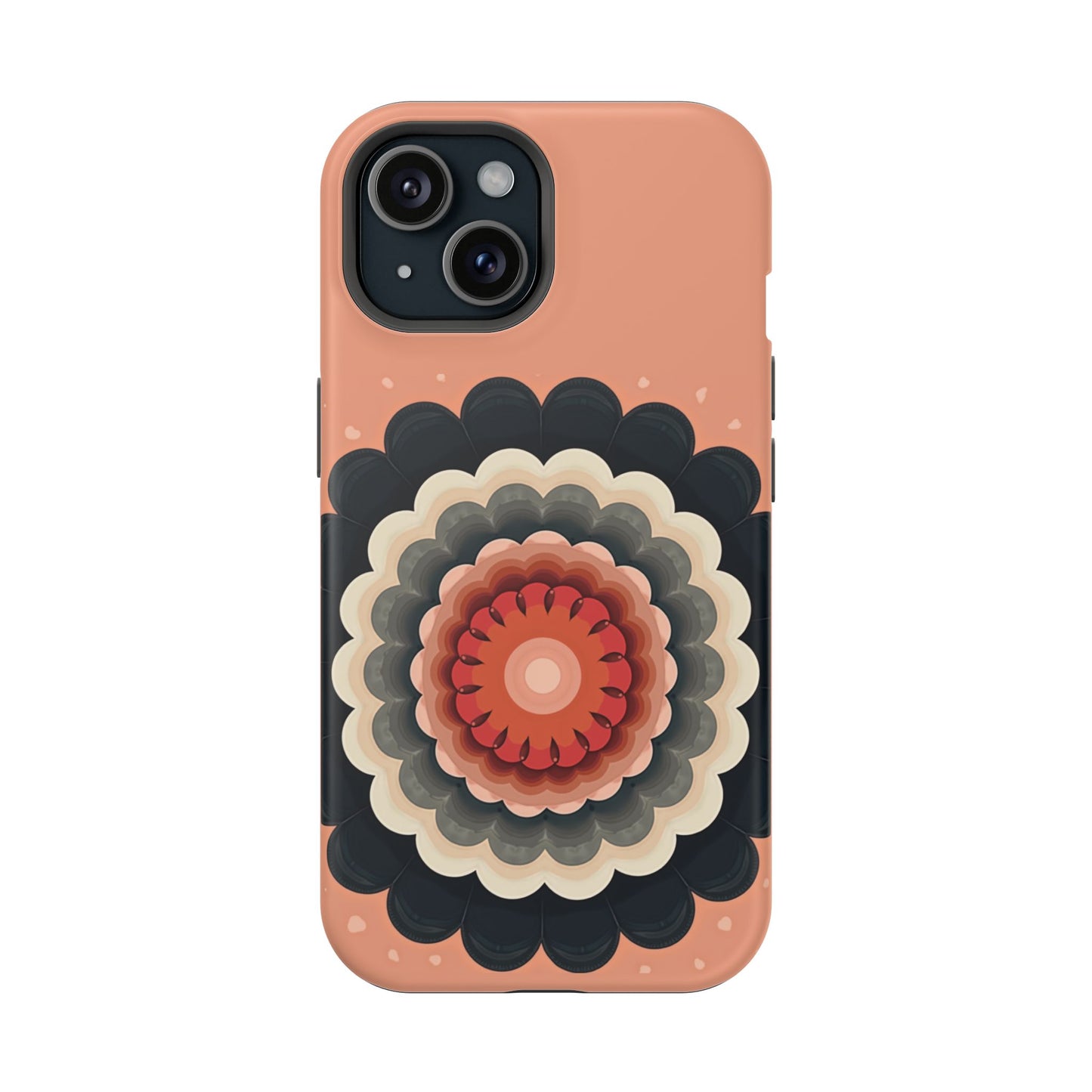 Earth Tone Mandala iPhone Case - Bohemian Floral Design, Aesthetic Gift Idea