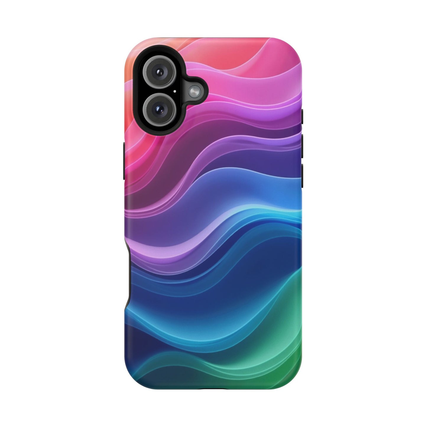 Pastel Wave Phone Case - Aesthetic iPhone Case | Lavender & Blue Gradient Design | Gifts for Her | Unique Art Print