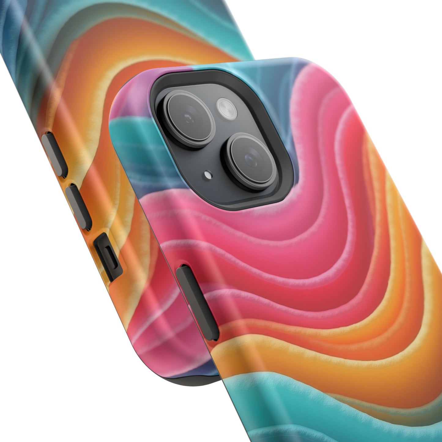Colorful Wave Phone Case - Aesthetic iPhone Case, Pride Gift Idea, Trendy Summer Accessory