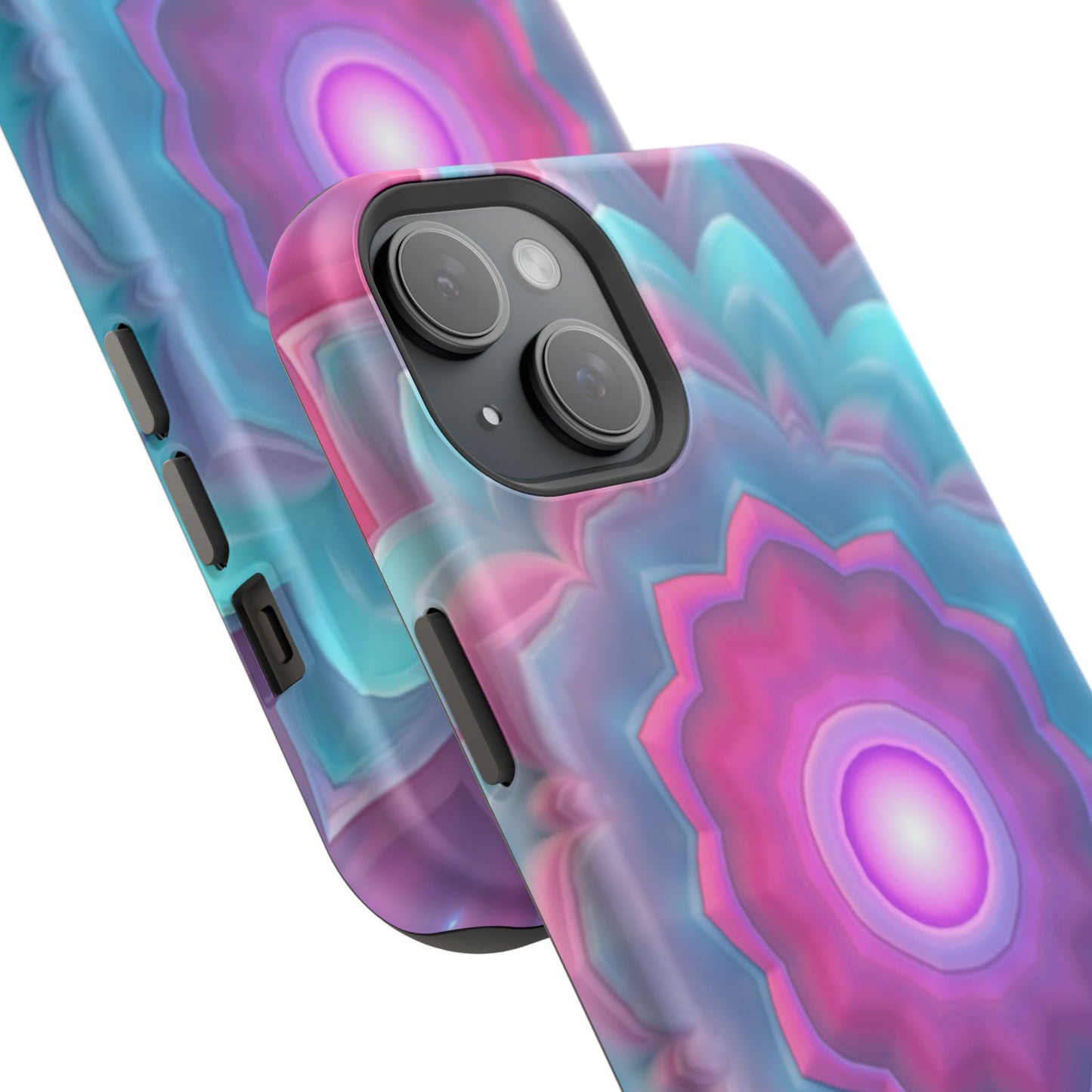 Cosmic Bloom iPhone Case - Galaxy Floral Design, Aesthetic Gift Idea