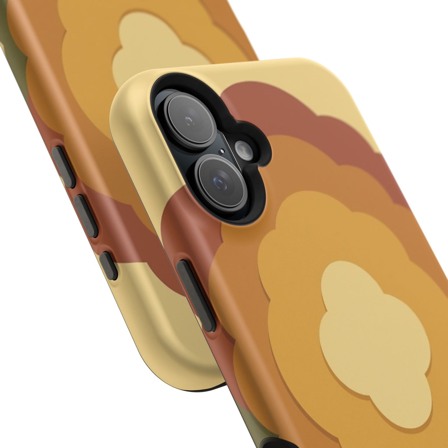 Retro Layered Bloom iPhone Case - 70s Flower Power Design, Vintage Aesthetic Gift Idea
