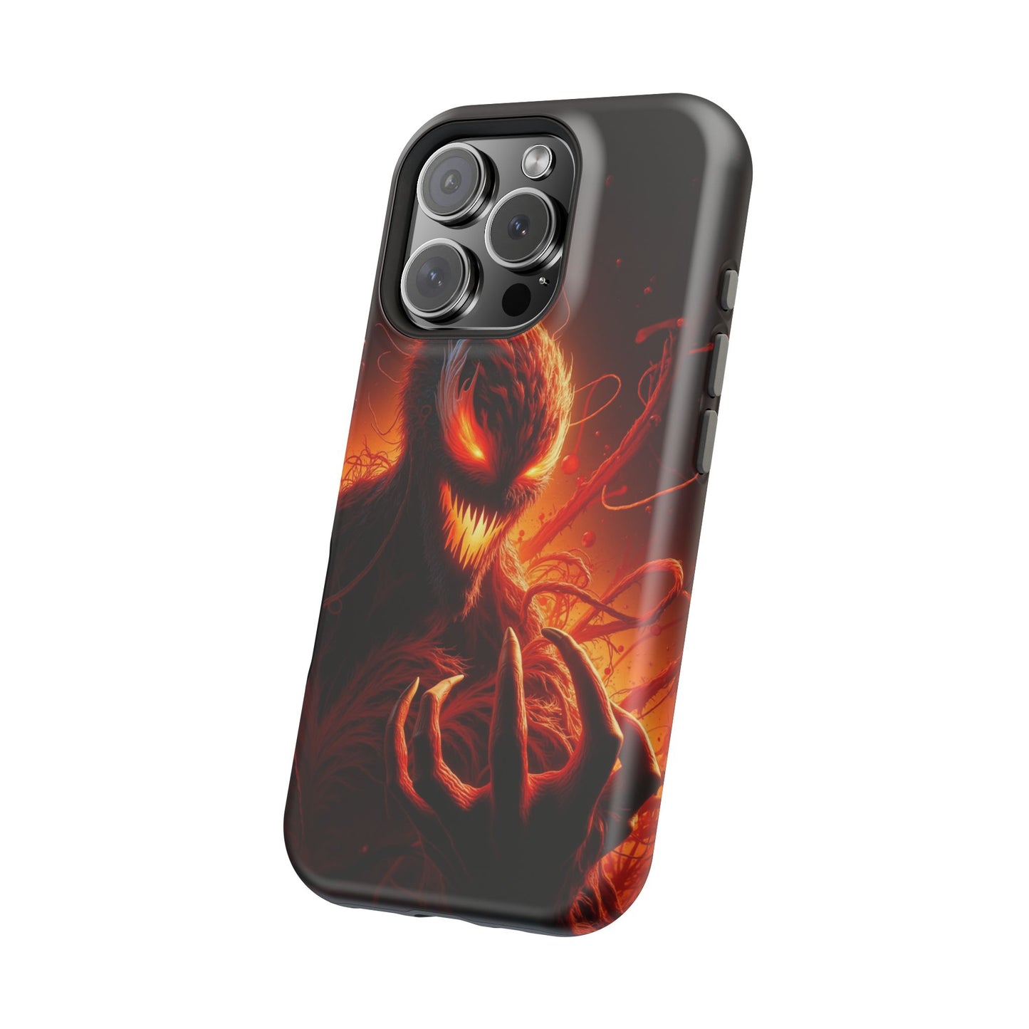 Fiery Alien Phone Case - Aesthetic iPhone Case | Sci-Fi Art Design | Gifts for Him | Unique Phone Accessories