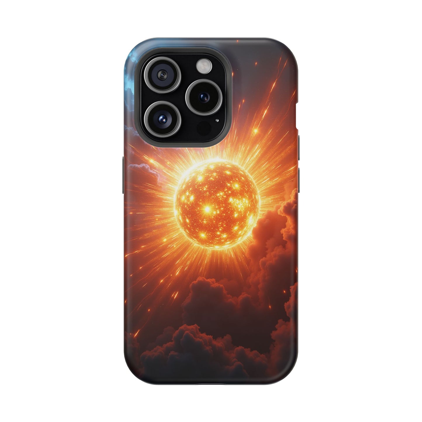 Sun Phone Case - Fiery Starburst iPhone Cover - Astronomy Gift for Him/Her