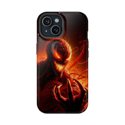 Fiery Alien Phone Case - Aesthetic iPhone Case | Sci-Fi Art Design | Gifts for Him | Unique Phone Accessories