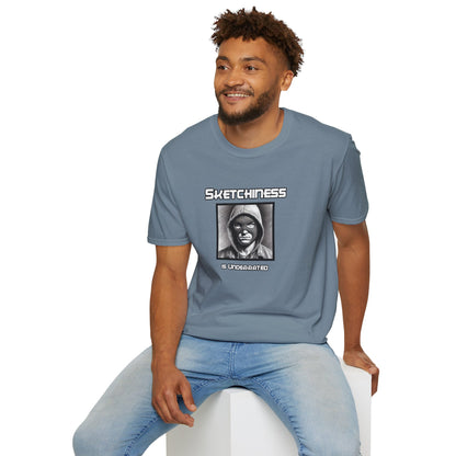 Sketchiness is Underrated T-Shirt Funny Sketch Graphic Tee Unique and Sarcastic Design Available in Various Colors & Sizes