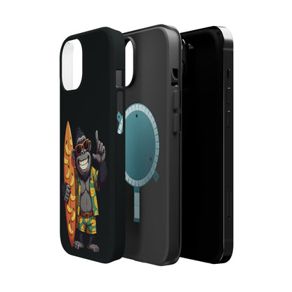 Banana Vibes Surf Gorilla Phone Case – Tropical Chill Meets Jungle Fun