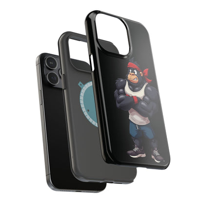 Red Band Gym Gorilla Phone Case – Fierce Style Meets Tough Protection