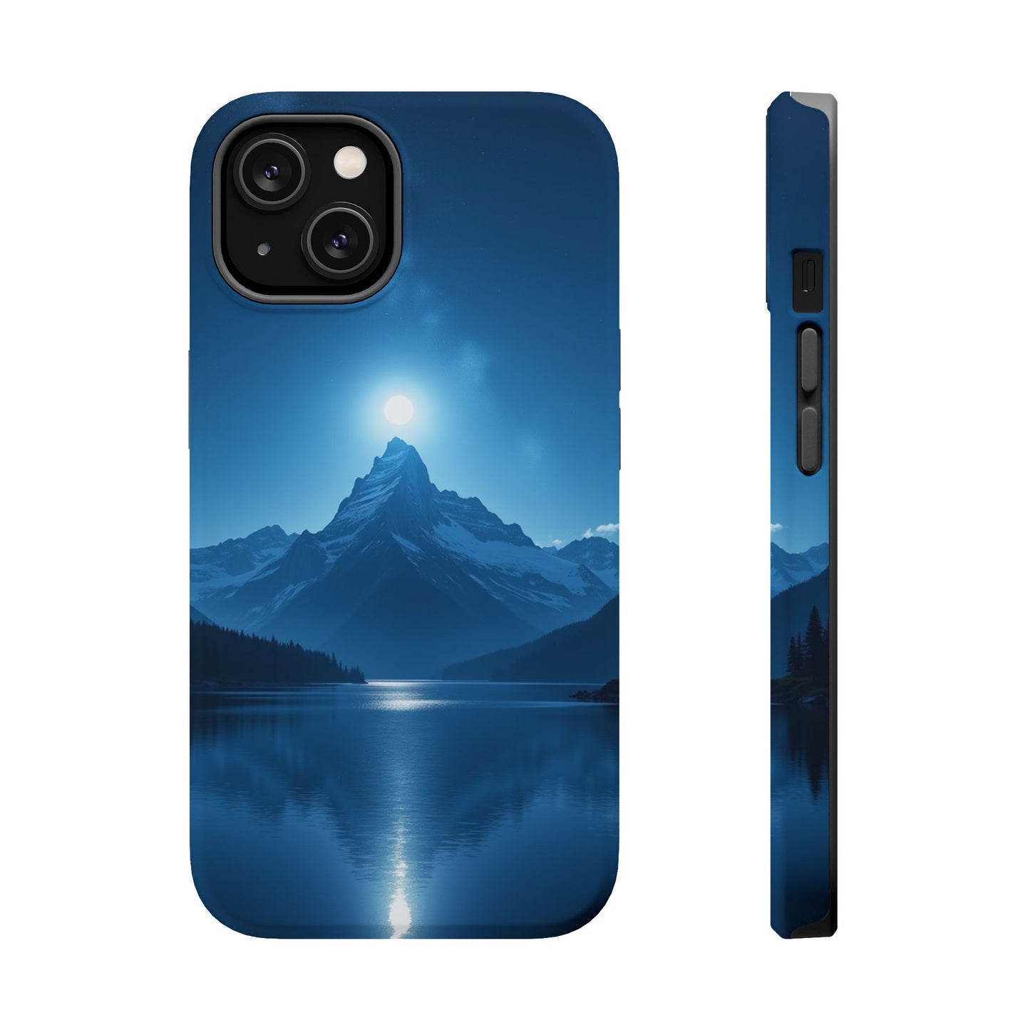 Mountain Moon Phone Case - Serene Landscape iPhone Cover - Nature Lover Gift