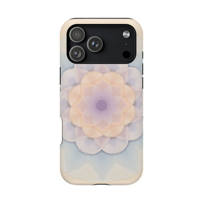 Pastel Mandala Phone Case - Aesthetic iPhone Case, Floral Gift Idea, Spiritual Zen Design