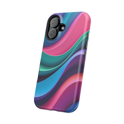 Aesthetic Wave Phone Case - Colorful iPhone Case, Ocean Gift Idea, Trendy Summer Accessory