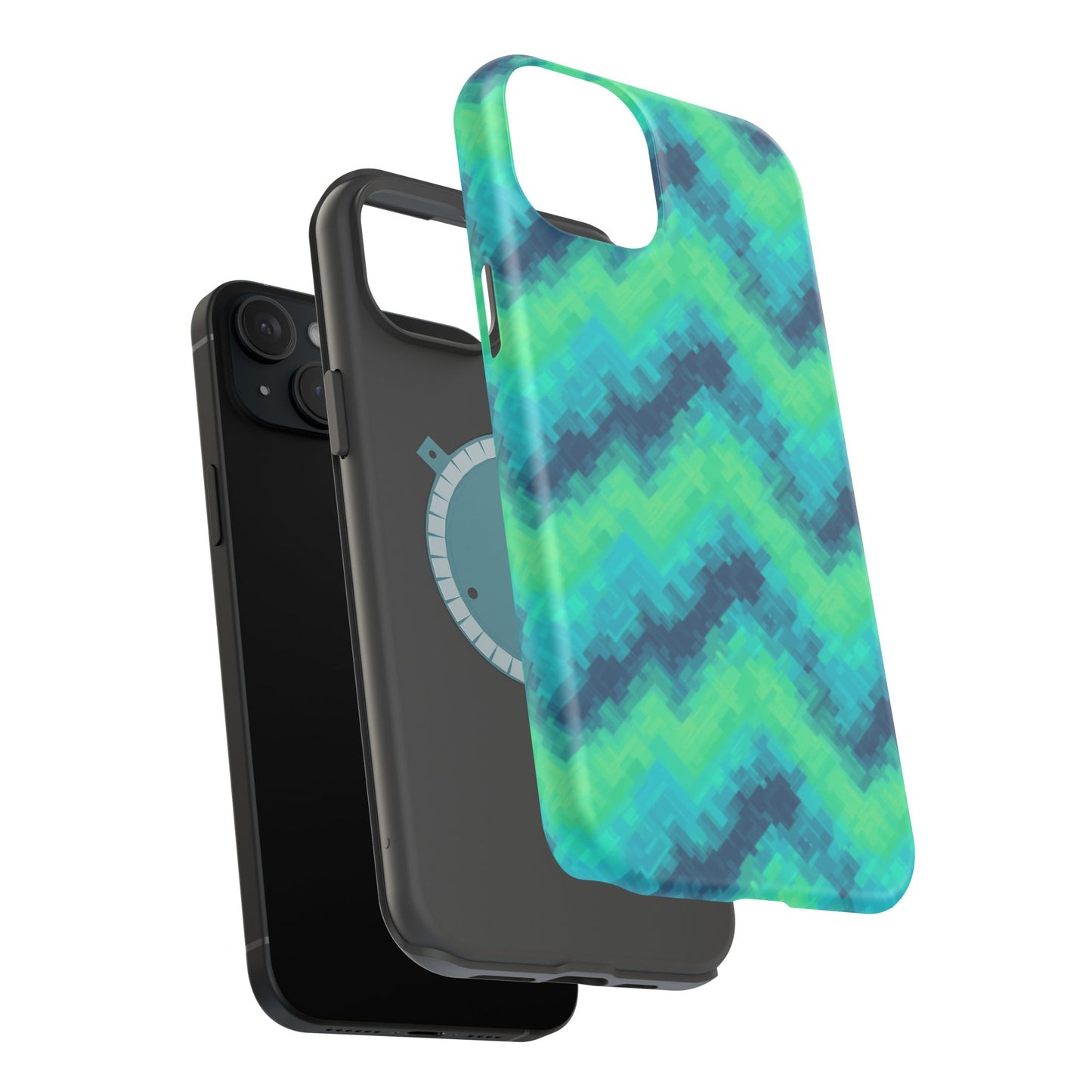8-Bit Wave Phone Case for iPhone | Retro Pixel Art Slim Protective Cover