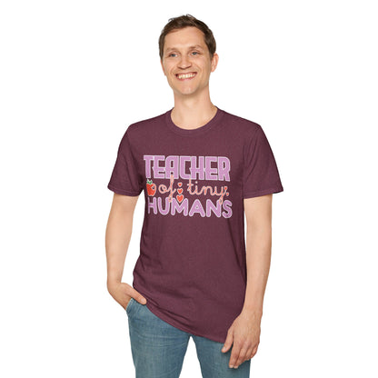 Teacher Appreciation Gift - “Teacher of Tiny Humans” Cute Tee, Preschool Teacher Shirt, Kindergarten Educator Gift